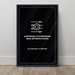 Marco para camiseta con texto personalizado