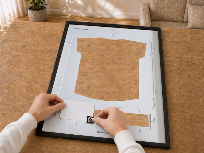 Marco ShirtFrame con paspartú y huecos para fotos